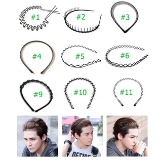 คาดผม ลวดสีดำ ผู้ชาย ผู้หญิง ทำจากลวด ทนทาน ที่คาดผม Hair band metal