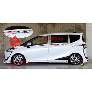 สติกเกอร์ SIENTA CUTTING STICKER TOYOTA SIENTA RACING DAVELOPMENT MINIMALIST สําหรับตกแต่งรถยนต์