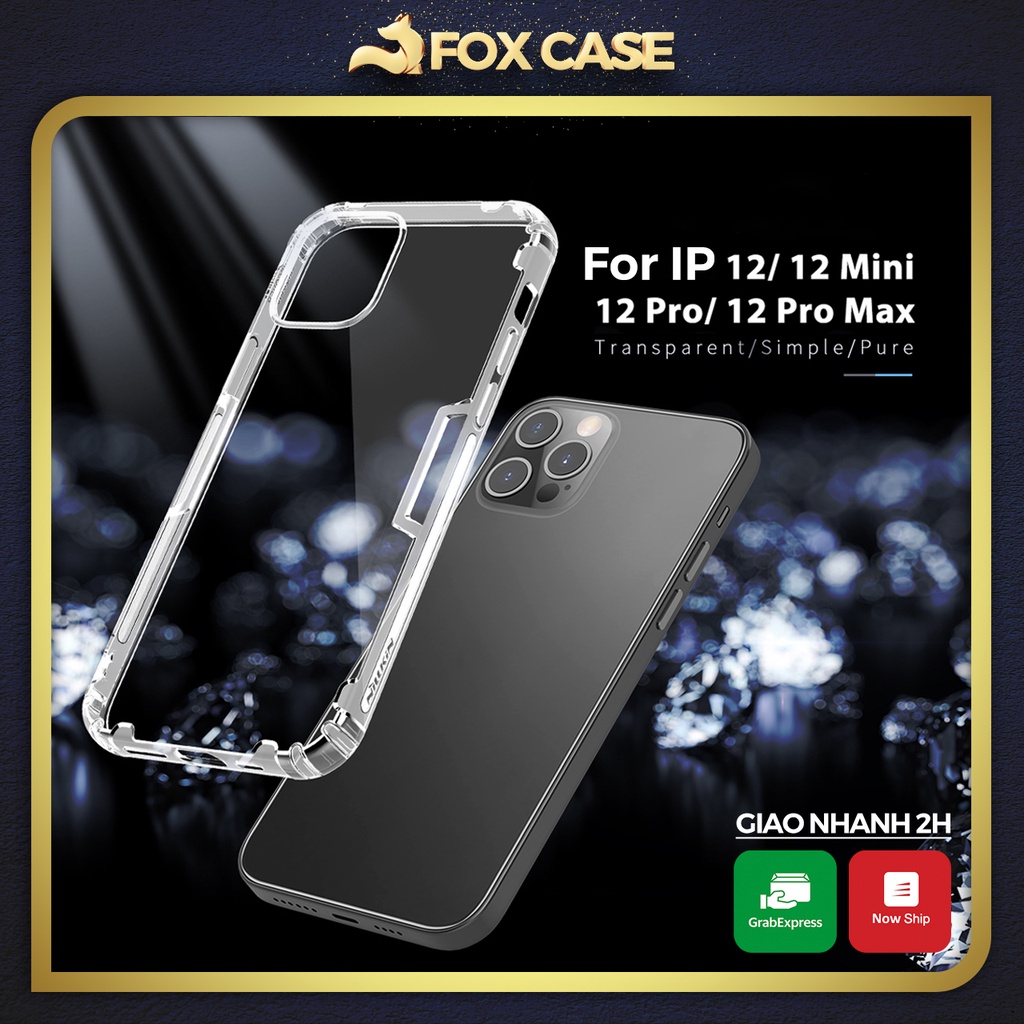 IP 12, 12 Mini, 12 Pro NILLKIN Nature TPU เคสใส กันกระแทก - Fox Case