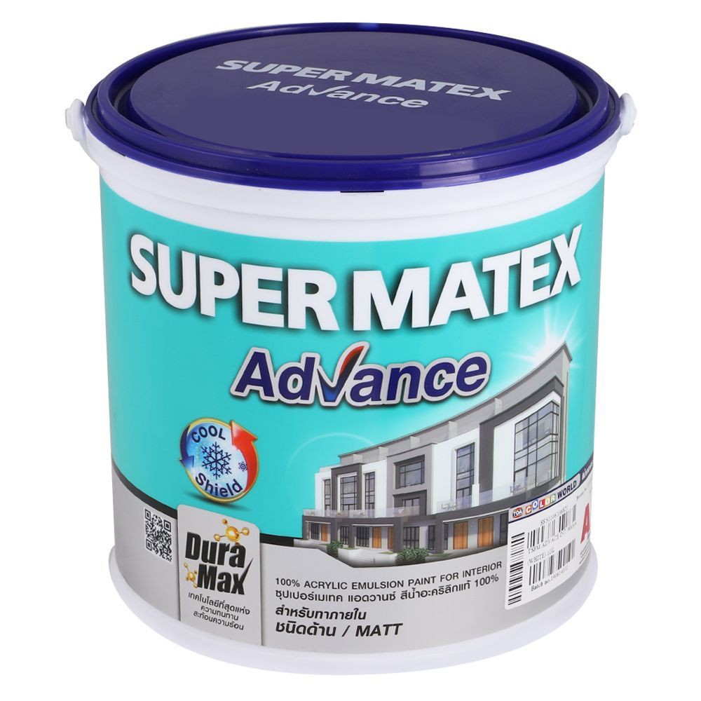 สีน้ำทาภายใน TOA SUPERMATEX BASE A ด้าน 1GL