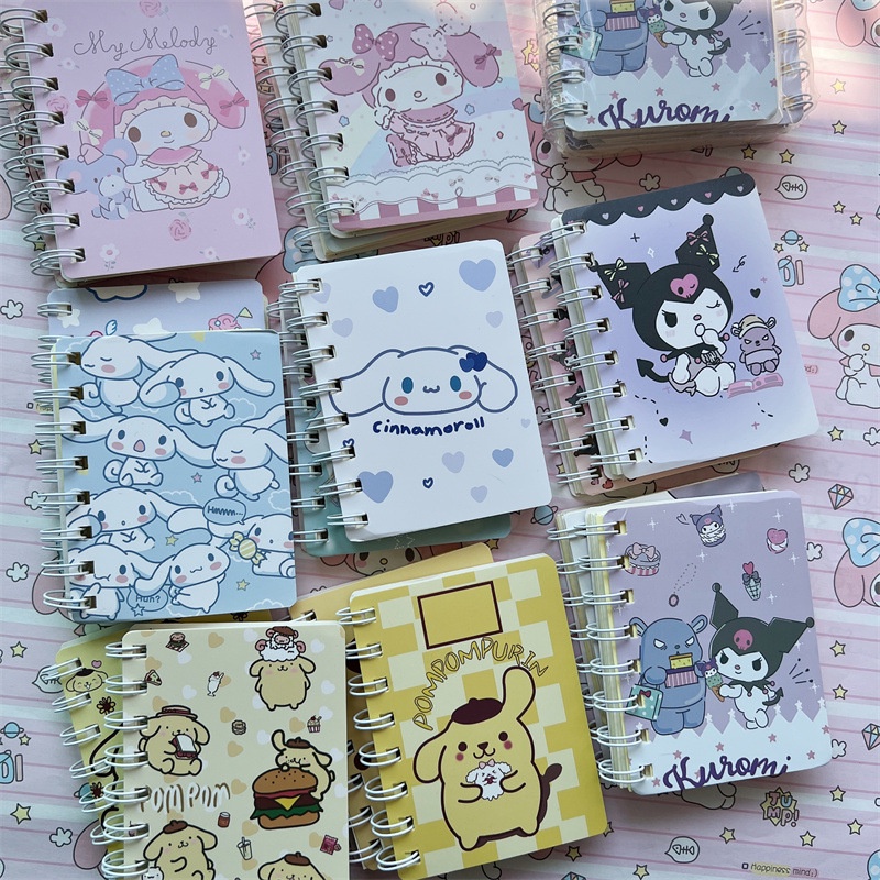 สมุดโน๊ต ขนาดเล็ก ลาย Kuromi Cinnamoroll น่ารัก