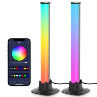 Tianke แถบไฟ RGB LED 118 โหมดฉาก และ 4 โหมดเพลง ควบคุมผ่านแอพบลูทูธ ไฟ RGB สําหรับเล่นเกม ห้องพัก ทีวี