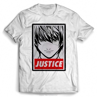 T-shirt  เสื้อยืดคอกลม แขนสั้น พิมพ์ลาย Death Note Kira สําหรับผู้ชายS-5XL