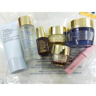 ESTEE LAUDER set 7 ชิ้น โฟมล้างหน้า30มล น้ำตบนางฟ้า30มล แอดวานไนท์7มล อายสุพรีม5มล เดย์ซอฟครีม7มล ไนท์ครีม15มล ลิปกลอส