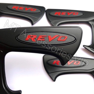 เบ้ากันรอย และ ครอบมือจับ รีโว้ revo สีดำด้าน