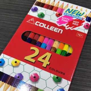 Colleen สีไม้คอลลีน24สี ชนิด2หัว