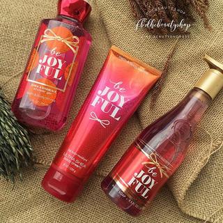 1เซ็ตมี3ชิ้น Bath &amp; Body Works Christmas Set Be Joyful 3ชิ้น