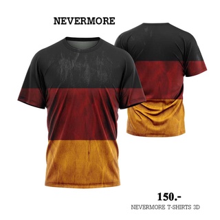 NEVERMORE T-SHIRT 3D  ใส่ได้ทั้งชายและหญิง