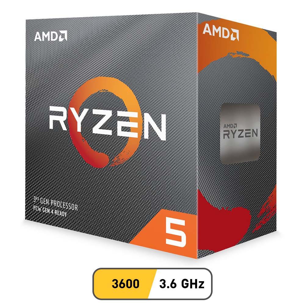 [พร้อมส่ง] AMD CPU RYZEN 5 3600 3.6GHZ 6C/12T AM4 (GEN3) ประกัน 3 ปี