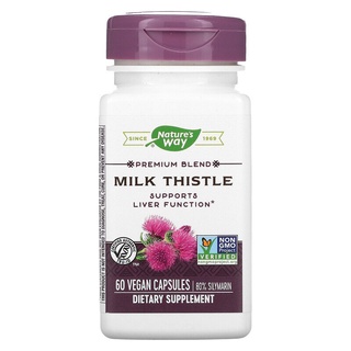 พร้อมส่ง Natures Way, Premium Blend Milk Thistle, 60 Vegan Capsules