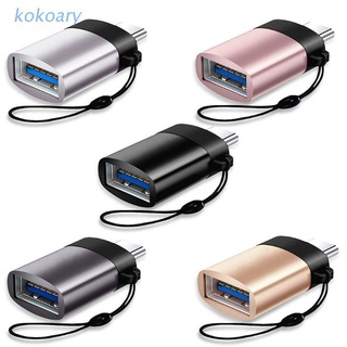 Kok Type C To Usb 3.0 Otg อะแดปเตอร์แปลงสายเคเบิ้ล U Disk สําหรับ Samsung Galaxy Huawei Xiaomi Macbook อุปกรณ์เสริมอุปกรณ์เสริม