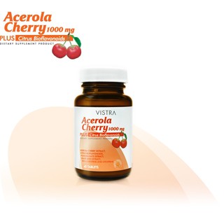 Vistra Acerola Cherry 1000 mg วิสทร้า อะเซโรลา เชอร์รี่ #45เม็ด