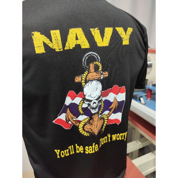 เสือยืด navy เสื้อซับใน  เสื้อทหารเรือ กองทัพเรือ  เรือ