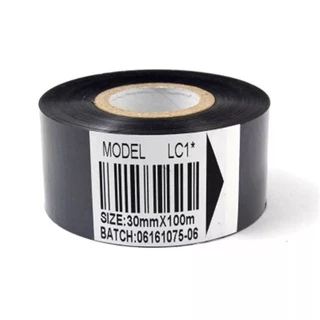 เทปหมึกคาร์บอน เทปหมึกพิมพ์วันที่ เทปหมึกความร้อน (Hot Stamping Foil) 10 ม้วน