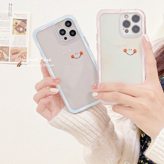 เคสโทรศัพท์มือถือแบบนิ่ม TPU ลายหน้ายิ้ม สําหรับ Samsung S22 S21 S20 Plus Ultra S21 S20 FE Note 20 10 Plus Ultra INS