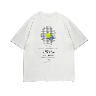 เสื้อยืดโอเวอร์ไซส์ Oversize sleeve unisex "Tennis"