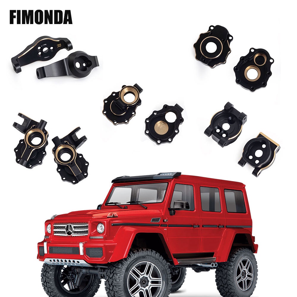 Trx-4 อะไหล่อัพเกรด เพลาทองเหลือง สีดํา สําหรับรถไต่หินบังคับ 1/10 Traxxas TRX4 TRX6