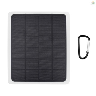 Ecogoing 20W DC 5V Solar Panel Monocrystalline Solar Charger with Output USB &amp; Type-C Ports for Outdoor Camping Hiking Travel