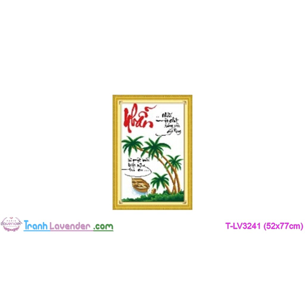 (ยังไม่ปัก)[T-LV3241]Ring ภาพวาดปักครอสติชประดิษฐ์ตัวอักษร (52x77cm)