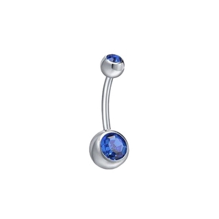 Butterfly Dangle Crystal Button Barbell Bar Belly Navel Body Piercing Blue UK 