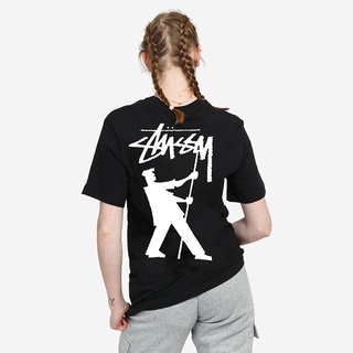 Stussy เสื้อยืดคอกลม แขนสั้น พิมพ์ลายจิตรกร ทรงหลวม สไตล์ยุโรป และอเมริกา แฟชั่นสําหรับผู้ชาย และคู่รัก