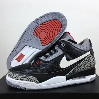 【ลดราคา】 Air jordan 3 tinker black cement OEM คุณภาพเยี่ยม