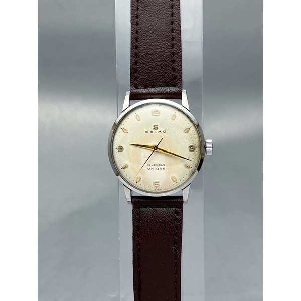 นาฬิกาเก่า นาฬิกาไขลาน นาฬิกาข้อมือโบราณไซโก้ Vintage Seiko Unique “S mark” flying Arabic indices