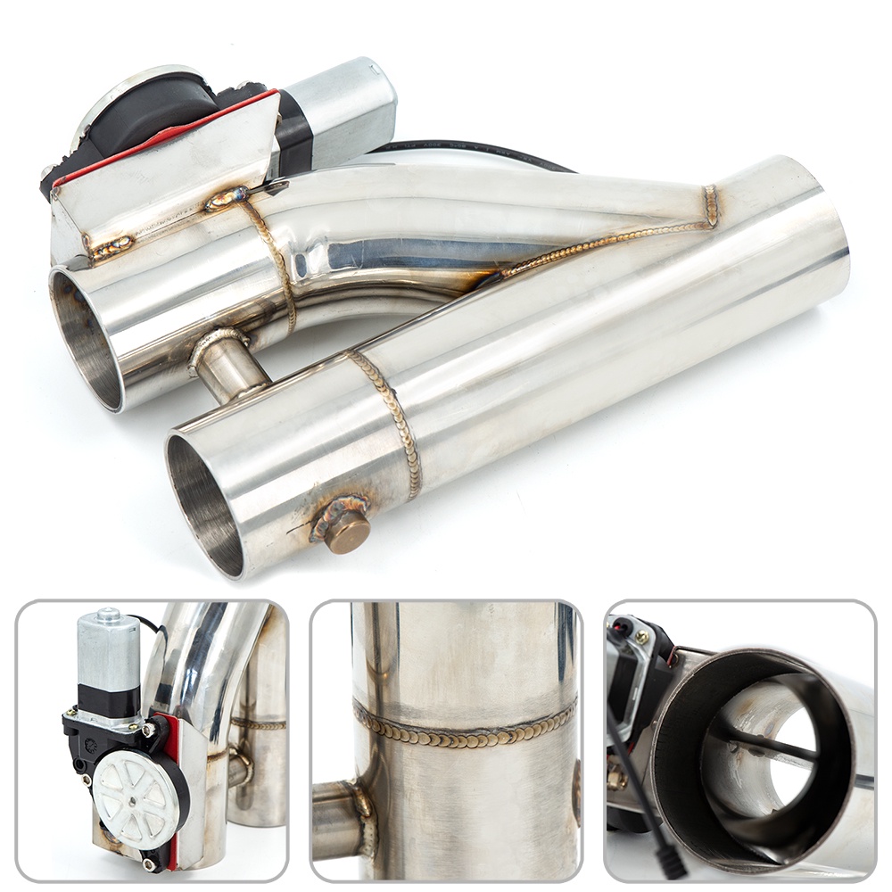 ดาวดวงเดียวกัน304 Stainless Steel Y Pipe Electric Exhaust Cutout ONOFF ...