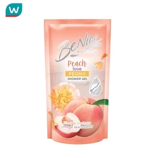 Benice บีไนซ์ ชาวเวอร์ เจล พีช เลิฟ พีโอนี่ 400 มล. (ถุงเติม)