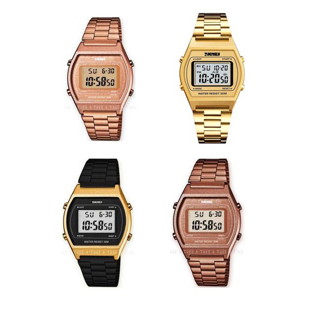 SKMEI นาฬิกา รุ่น 1328 สินค้าแท้มีเก็บปลายทาง พร้อมกล่องเหล็กครบชุด