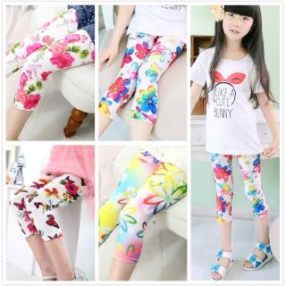 เลกกิ้งลายดอกสำหรับเด็กผู้หญิง 8 สี