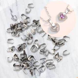 SENG♥60Pcs Pinch Clip Bail Clasp Dangle Charm Bead Pendant Connectors