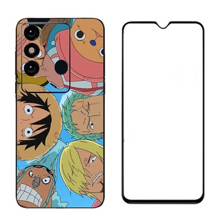 เคสโทรศัพท์มือถือกระจกนิรภัย ป้องกัน ลาย One Piece itel Vision 3 Plus Vision3 Plus