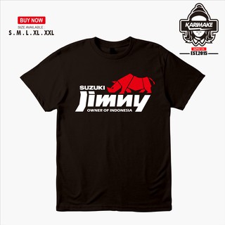 เสื้อยืดผ้าฝ้ายพิมพ์ลายแฟชั่น เสื้อยืด พิมพ์ลายรถยนต์ Suzuki Jimny Owners Of Indonesia สําหรับผู้ชาย