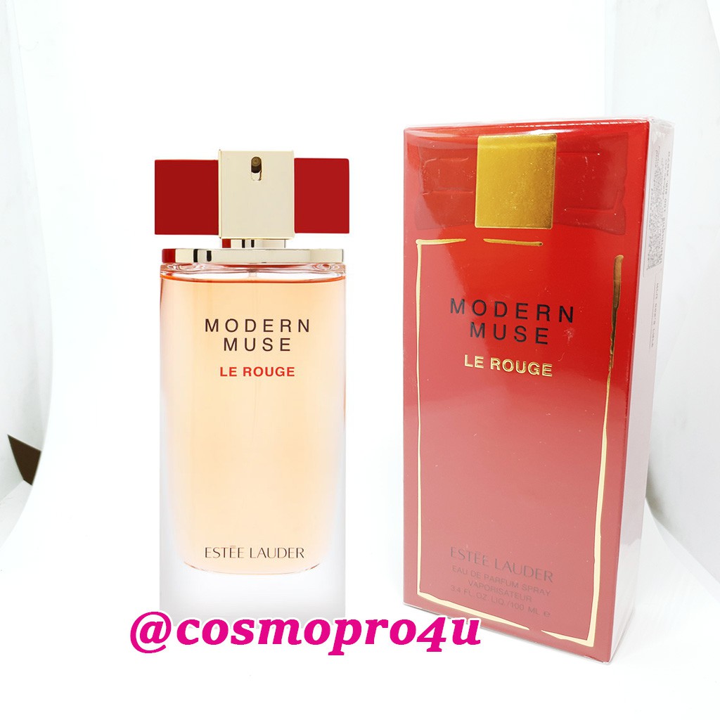 น้ำหอม ESTEE Modern Muse Le Rouge EDP 100ml กล่องสีแดง มีซีล ของเคาน์เตอร์ เอสเต้ โมเดิร์นมิวส์เลอรู