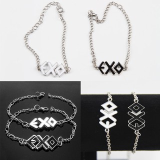 Fancyqube Exo สร้อยข้อมือคู่รัก โลโก้ตัวอักษร โลโก้ทีม Exo