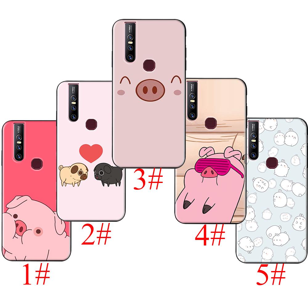 เคสโทรศัพท์พิมพ์ลายการ์ตูนหมูน่ารัก vivo y 53 y 55 y 67 y 81 y 85 y 89 v 5 s v 7 v 9 v 11