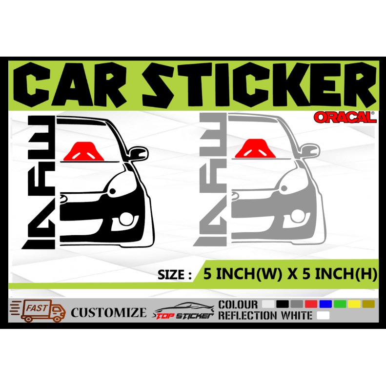 PERODUA MYVI 1ST GENERATION CAR STICKER KERETA STICKERS