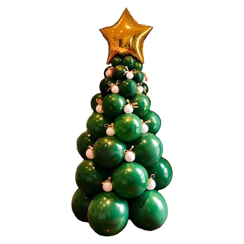 Christmas Balloon Garland Arch Kit Christmas Tree Balloons Star ...
