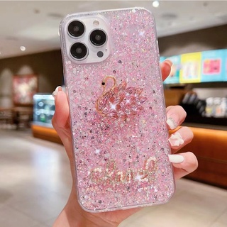 เคสโทรศัพท์ สําหรับ VIVO Y02S Y16 Y02T Y02A Y01 Y01A Y15S Y15A Y31 Y21 Y21S Y21T Y21A Y33S Y33T T1X Y22 Y22S Y02 Y76 Y30 Y72 Y52 5G Y19 มือถือแบบนิ่ม กันกระแทก ลายหงส์แวววาว