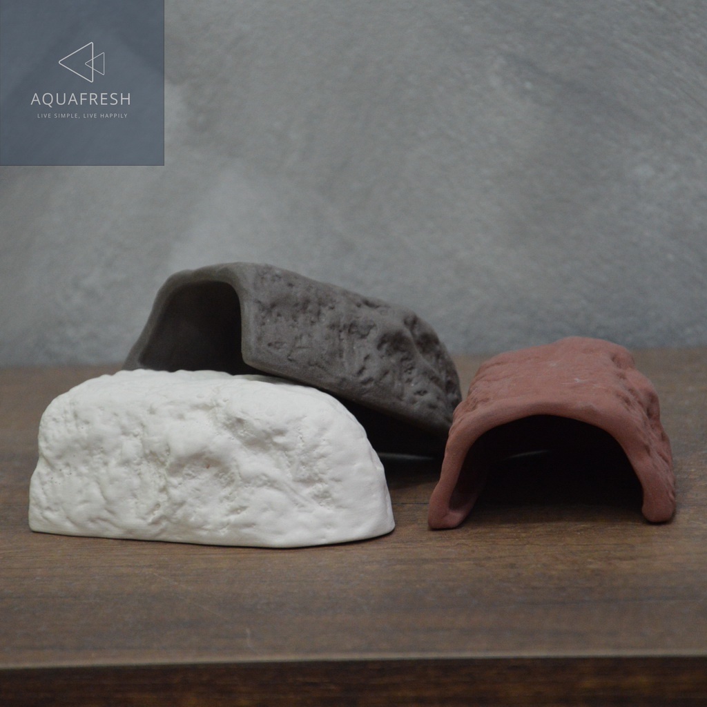 [ChillSpot] Stone Cave#2 บ้านงู เซรามิค สำหรับงูคอร์น (corn snake) Reptile Hide Box เต่าบก​ตุ๊กแก ตะ