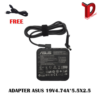 ADAPTER ASUS 19V4.74A*5.5X2.5  / สายชาร์จโน๊ตบุ๊ค เอซุส + ทรงปลั๊กสี่เหลี่ยม + สายไฟ