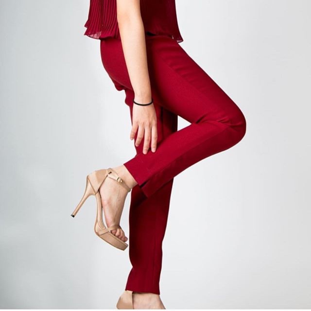 FRONT LINE PANTS- RED WINE