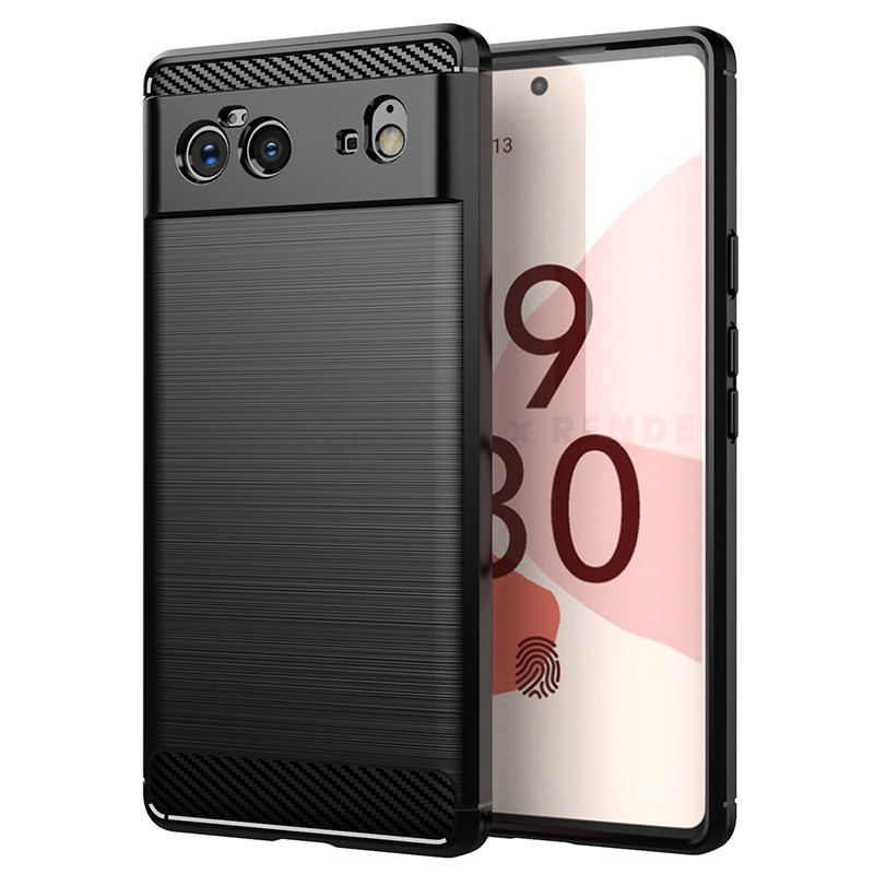 เคสโทรศัพท์แบบนุ่มคาร์บอนไฟเบอร์สําหรับ Google Pixel 6 Pro 5 XL 5A Pixel6 Pixel5 Pixel5A ฝาครอบกรณี