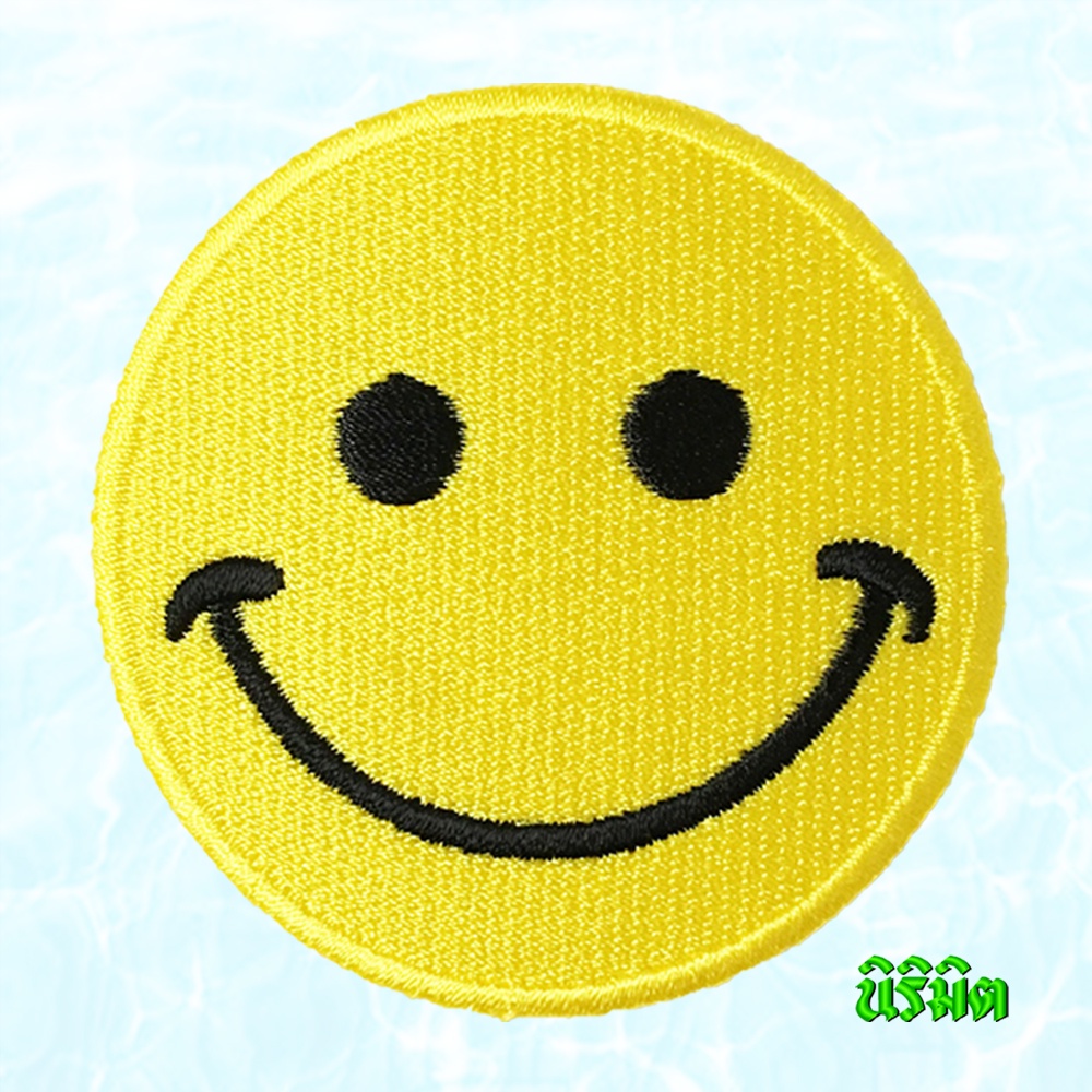 ตัวรีดติดเสื้อ - หน้ายิ้มเหลือง smiley icon