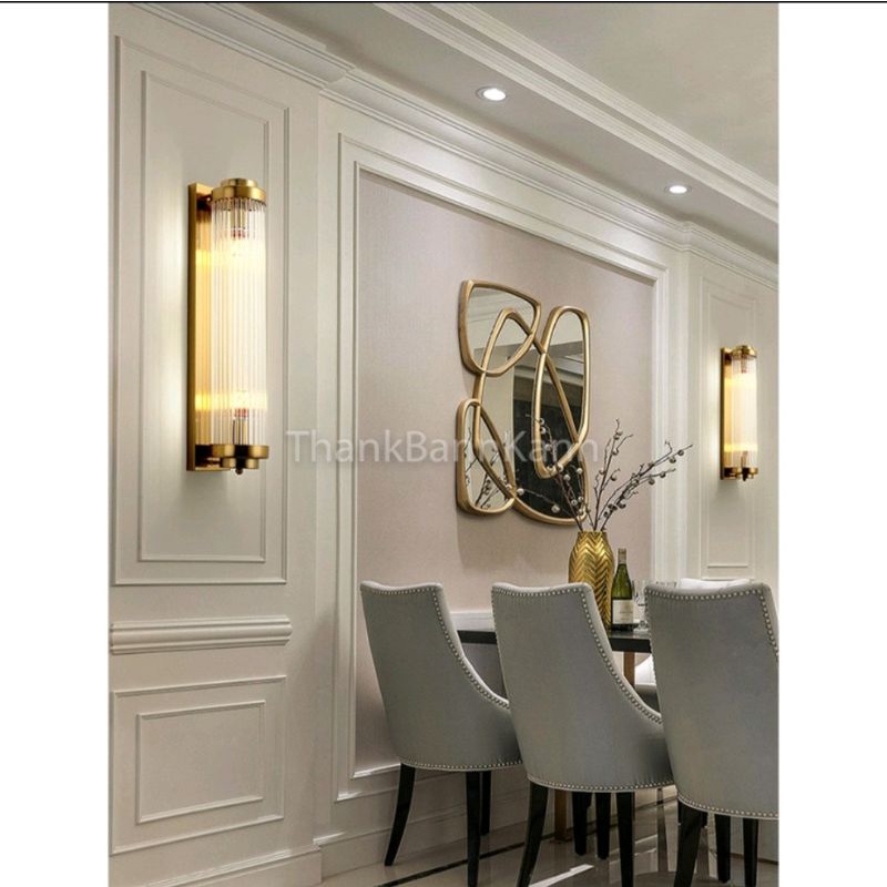 พร้อมส่ง โคมไฟติดผนัง หรูหรา คริสตัล Light luxury crystal wall lamp Nordic พร้อมส่ง