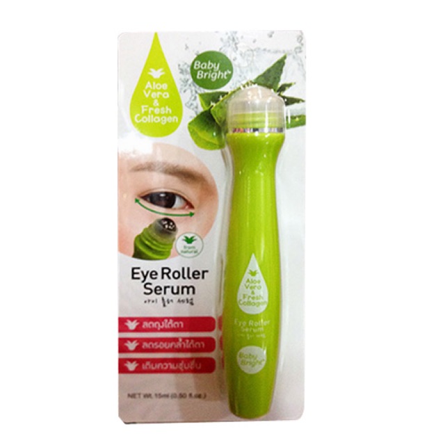 Baby Bright Aloe Vera & Fresh Collagen Eye Roller Serum 15m Shopee