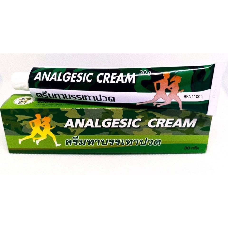 ครีมบรรเทาปวด DPF Analgesic Cream ยานวดแก้ปวด คลายเส้น เคล็ดขัดยอก หลังเล่นกีฬา สูตรเดียวกับ P.M.K. 
