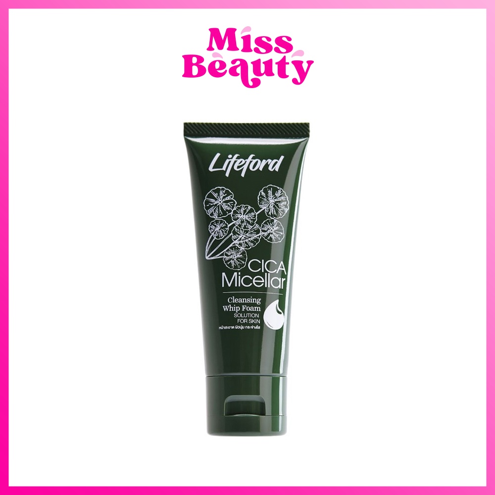 ไลฟ์ฟอร์ด ไซกา ไมเซล่า คลีนซิ่ง วิป โฟม โฟมล้างหน้า Lifeford CICA Micellar Cleansing Whip Foam 50/150 ml.