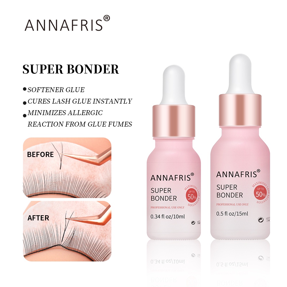 Annafris กาวต่อขนตา กันน้ํา แห้งเร็ว ติดทนนาน 10 มล. 15 มล.